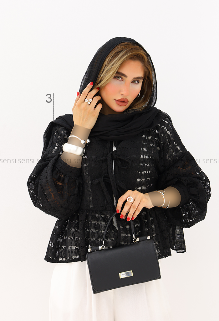 مانتو عروسکی گیپور کد1006095
